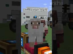 Minecraft sheep tries to survive jet engine challenge (impossible)