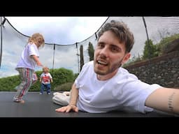 Building Our New Trampoline & Holiday Try On Clothing Haul