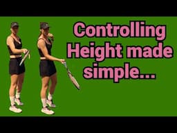 The principles of controlling the height of a tennis shot for beginners