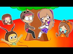 El SUELO es LAVA con Lyna y sus Amigos en Roblox!
