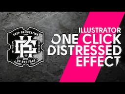 One Click Distressed Effect in Illustrator - Distress Effect in illustrator