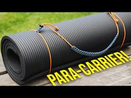 You Can Carry More Than Just Mats With This! | Paracord Mat Carrier 2.0