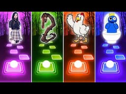 Blackpink 🆚 Long Hours 🆚 Chicken Song 🆚 Rainbow Friends Coffin Dance Tiles Hop