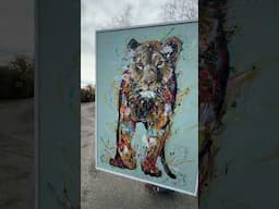 🦁Own a One-of-a-Kind Masterpiece Honoring Yuna’s Rescue! ✨  #thebigcatsanctuary #lions #art #rescue