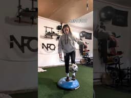 Ankle stability for soccer players ⚽️  #soccer #stability #balance #bosu
