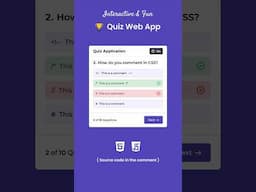Quiz App with Timer in HTML CSS & JavaScript