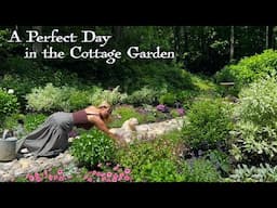 A Perfect Day in the Garden 🌼 | Planting Annuals, Potting Hostas and Woodruff & Building a Tripod