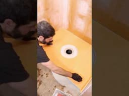 Schluter Shower Pan Tips - #shorts #schlutersystems #homerepairtutor #brandpartner