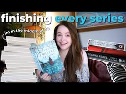 Finishing EVERY BOOK SERIES I'm In The Middle Of 📖 *reading vlog*