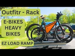 OUTFITR - E-BIKE RACK - WITH RAMP FOR E-BIKES & HEAVY BIKES - GREAT VALUE - SAFE AND SECURE