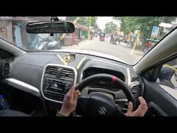 Car Driving Training for Left Side Judgement in car ! Road judgement while driving in Congested Road