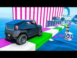 88.8888% People CAN'T WIN this GTA 5 Hardest Parkour Race | No Copyright Gameplay | 1002