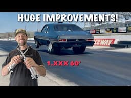 My Nova Is LAUNCHING Better than Ever!! Figuring Out Ladder Bar/Slick Tire Racecar Suspension.