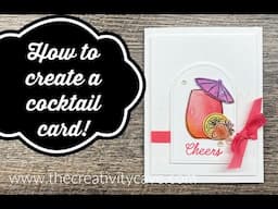 How to create a Celebratory Sips Card with Designer Paper