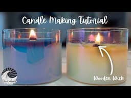How To Make Wooden Wick Candles (The Strongest Smelling Candle I Have Ever Made)! #candlemaking