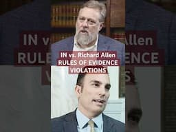 #RichardAllen FRAMED: Violations of Rules of Evidence (Rule 901 & 1002) #Delphi