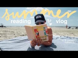 summer (reading) vlog 📖☀️🌊 finishing books I’m in the middle of, finding a 5 star & life lately