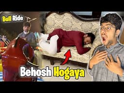 Ducky Bhai Eid Par Behosh Hogaya 😨 | Dangerous Bull Ride Leli 🤯