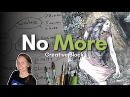 End Creative Block | 2 Methods to Find Subjects to Draw | Line and Wash Drawing