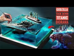 Godzilla Takes Down TITANIC in EPIC Diorama Battle