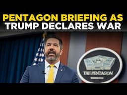 Pentagon Briefing LIVE: Trump Declares War on Arab Nation; Airstrikes & Missiles Unleashed | US News
