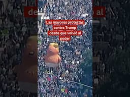 Las mayores protestas contra Trump desde su regreso al poder #shorts