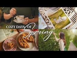 A Cozy Spring Day in the English Countryside | Baking, Painting & Slow Days of Spring 🌿 Silent Vlog