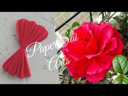 Crepe Paper Flowers for room decoration, Handmade roses, flores de papel @PaperSaiarts