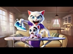 Mother cat burned her kitten 🙀😿 #cat #cute #ai #catlover #cutecat #kitten #aicat