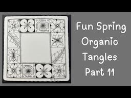 Springtime Organic Patterns Part 11 Florals and Fragments in a Grid