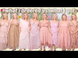 i tried on 11 wedding guest dresses (why is finding a cute plus size dress SO HARD?!)
