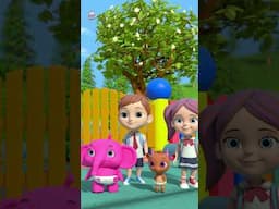 The Wheels on the Bus Go Round and Round #ytshorts #nurseryrhymes #kidssongs