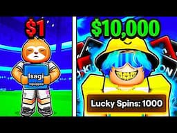 100 NORMAL vs 100 LUCKY Spins in Blue Lock Rivals (Roblox)