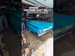 I asked the Customer if he’d take $100K for this ‘60 Impala lowrider 💰💿— would you pay it or pass?