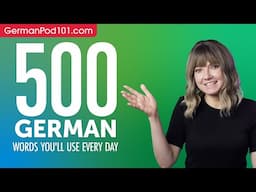 500 German Words You'll Use Every Day - Basic Vocabulary #90
