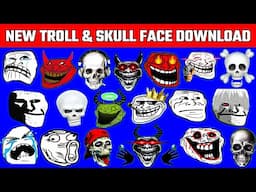 Viral Skull Troll Face Download Kaise Karen 🤩 (1 Click में)? How to Download Troll Face & Skull Face