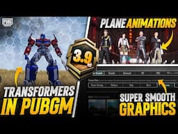 3.9 Update New Plane Animation | Super Smooth Graphics | A14 Rp Rewards | PUBGM