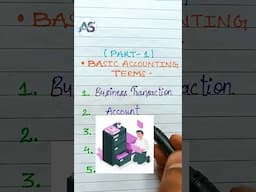 Basic Accounting Terms | #shorts