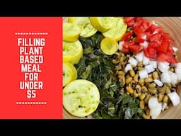 Filling Plant Based Meal for Under $5