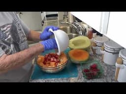 Cantaloupe, Honeydew, Strawberry Salad #recipe