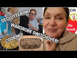 SPRING SUMMER CLOSET DECLUTTER AND SWITCHOVER 2025 AND HEALTHY COOKING| VLOG OVER 50