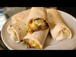 Homemade Steak and Cheese Burritos