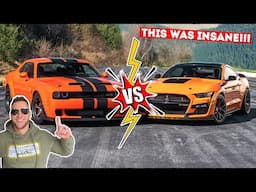Our CLOSEST RACE EVER... 800HP GT500 VS 800HP Hellcat Superstock!!! Winner Takes All-