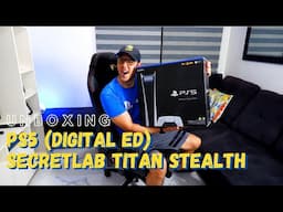 UNBOXING: PS5 Digital Edition & Secret Lab Titan Stealth Gaming Chair