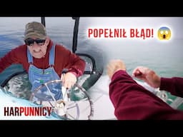 Przez jego błąd, trafiona ryba znalazła się pod łodzią‼️🐟 | Harpunnicy