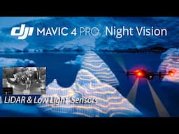 DJI Mavic 4 Pro:  Night Vision LiDAR Obstacle Avoidance Test in Darkness