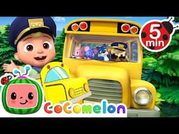 Wheels On The Animal Bus | CoComelon 🍉 | Nursery Rhymes For Kids