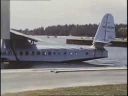 Pan Am Footage: Sikorsky S-42 Take Off from Dinner Key, Florida (circa 1934, no sound)