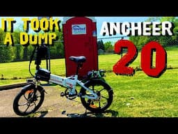Ancheer 20 EBIKE Range Test Breakdown Disaster #ebike