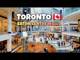 Toronto Saturday Eaton Centre Mall Walking Tour Canada 4k